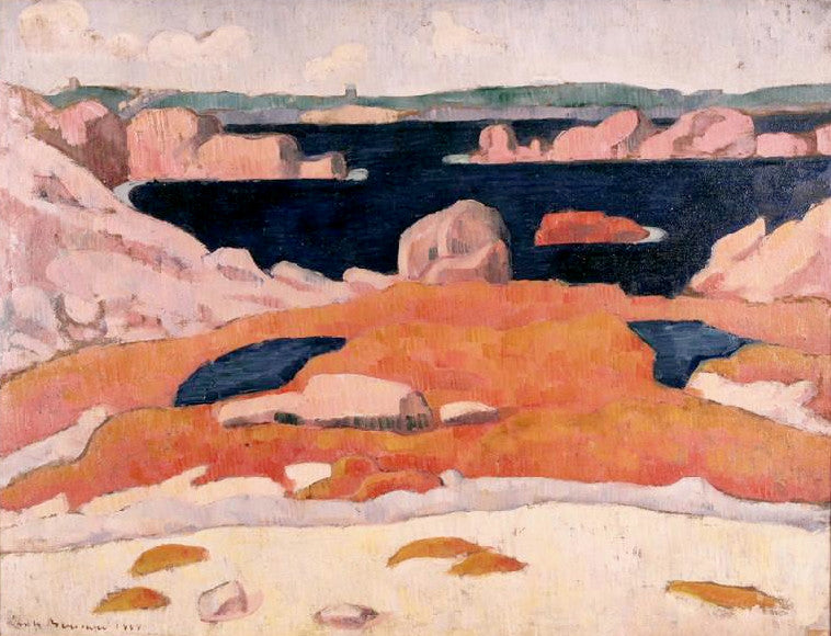Meeresküste in der Bretagne, Saint-Briac - Émile Bernard
