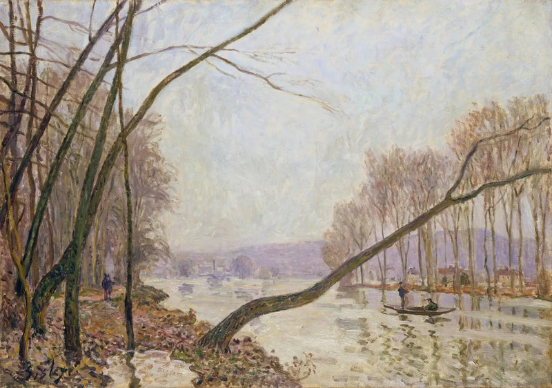Ufer der Seine im Herbst - Alfred Sisley