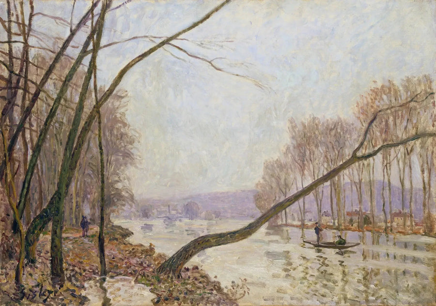 Ufer der Seine im Herbst - Alfred Sisley