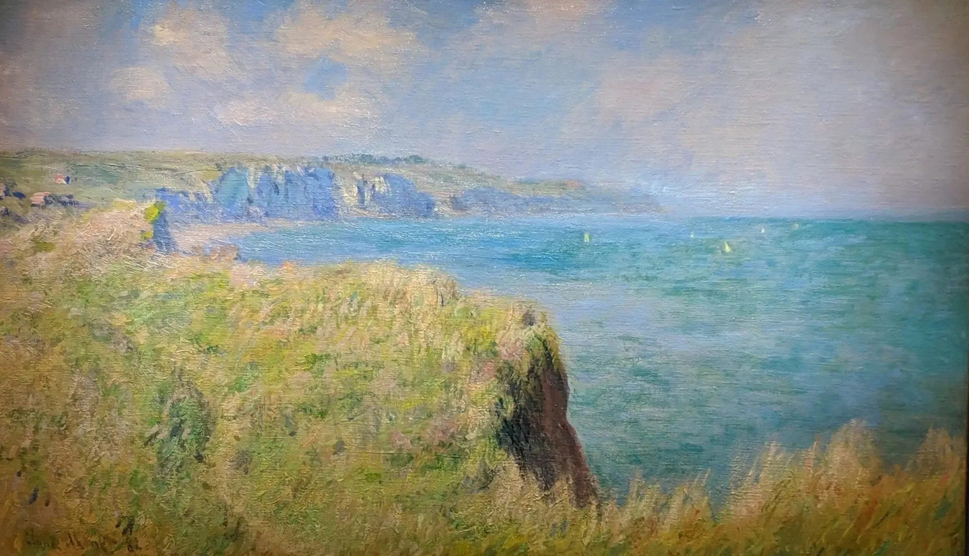 Bord des falaises à Pourville - Claude Monet image 1 copie de tableau peinte à la main