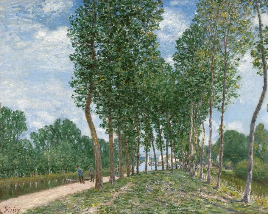 Ufer des Loing in Moret - Alfred Sisley