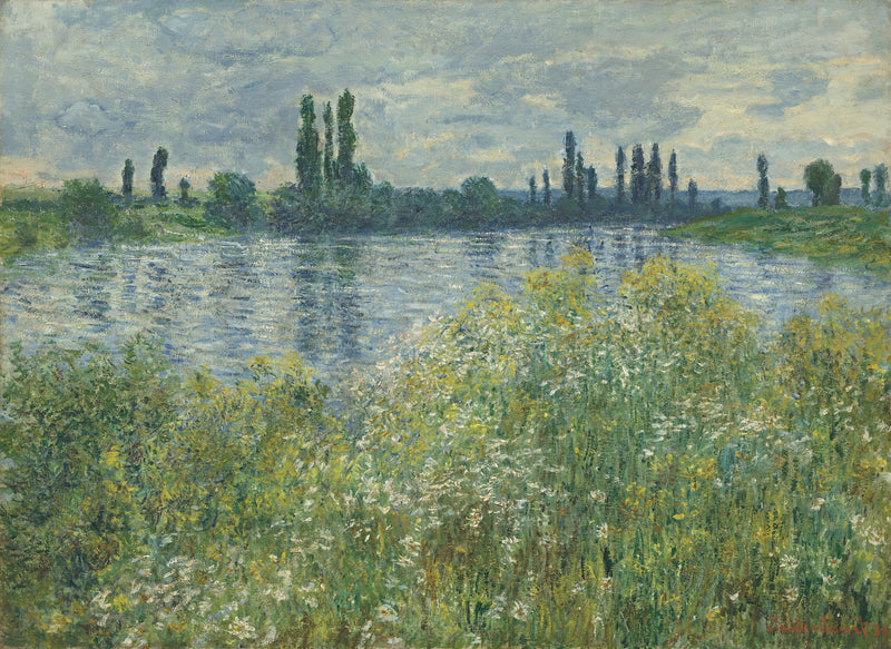 Seineufer bei Vétheuil W597 - Claude Monet