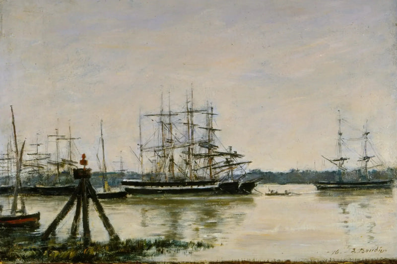 Bordeaux - Der Hafen - Eugène Boudin