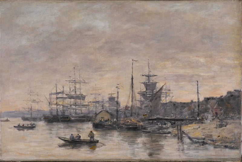 Bordeaux, der Hafen - Eugène Boudin