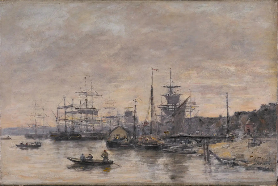 Bordeaux, der Hafen - Eugène Boudin