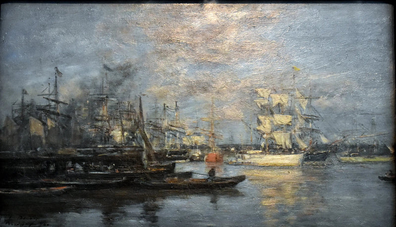 Bordeaux. Der weiße Schleier. Abendstimmung - Eugène Boudin