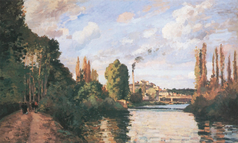 Ufer von Pontoise - Camille Pissarro