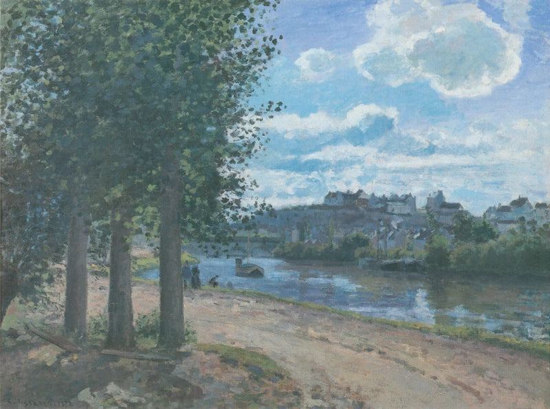 Ufer der Oise, Pontoise - Camille Pissarro