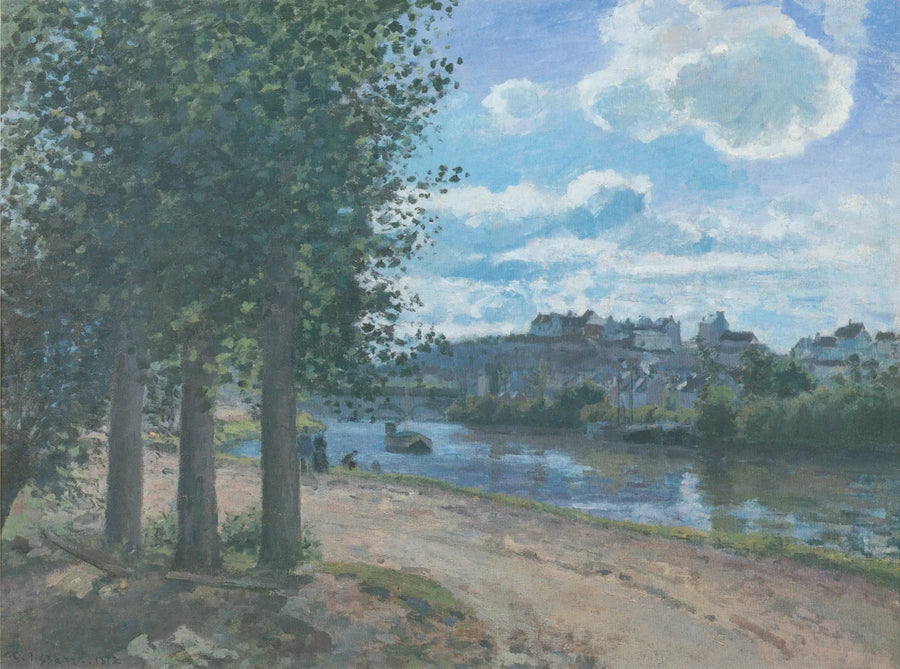 Ufer der Oise, Pontoise - Camille Pissarro