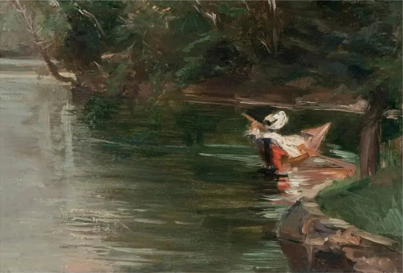 Ufer der Yerres - Gustave Caillebotte