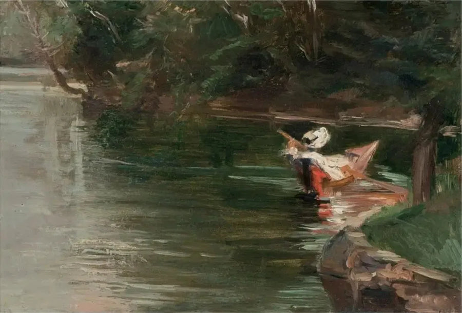 Ufer der Yerres - Gustave Caillebotte