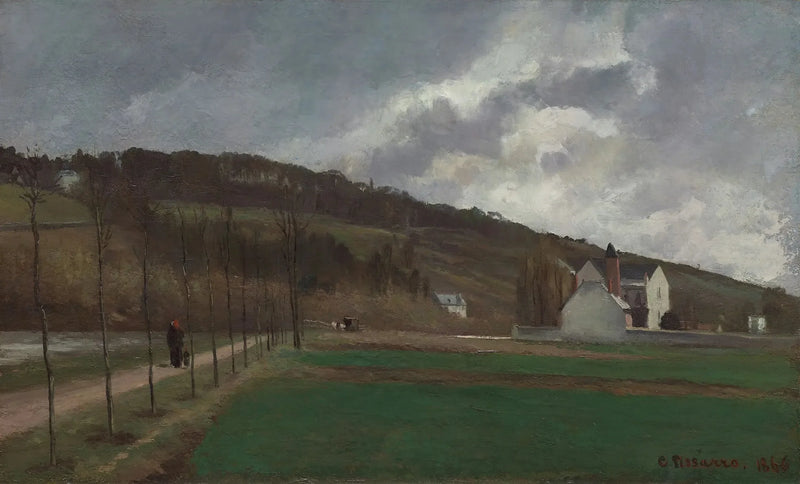 Ufer der Marne im Winter - Camille Pissarro