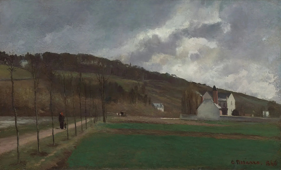 Ufer der Marne im Winter - Camille Pissarro