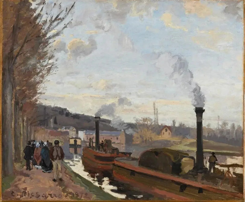 Ufer der Seine in Bougival - Camille Pissarro