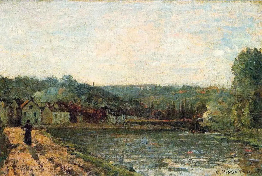Ufer der Seine in Bougival - Camille Pissarro