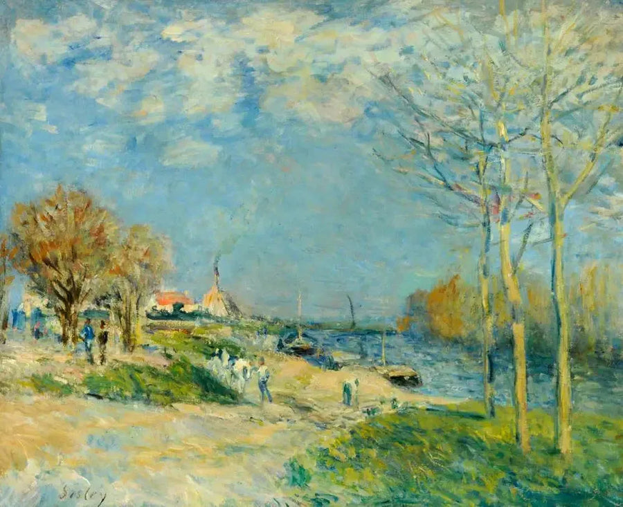 Ufer der Seine in Port-Marly - Alfred Sisley