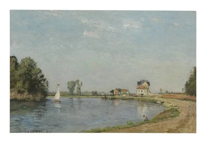 Ufer des Flusses - Camille Pissarro