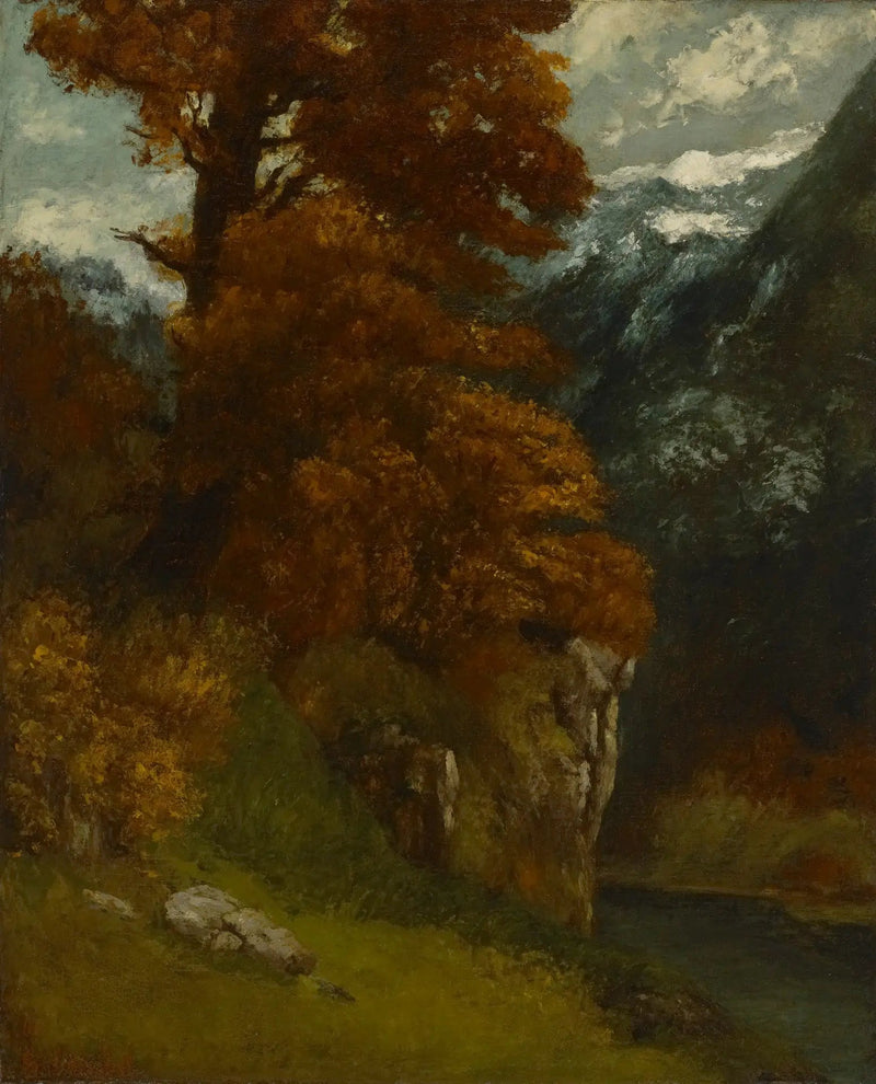 Ufer des Doubs ; Herbstliche Wirkung - Gustave Courbet