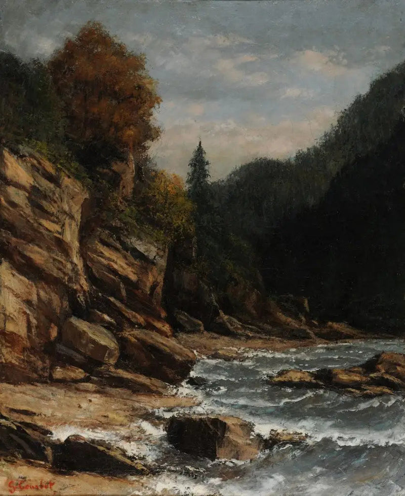 Ufer des Genfersees - Gustave Courbet