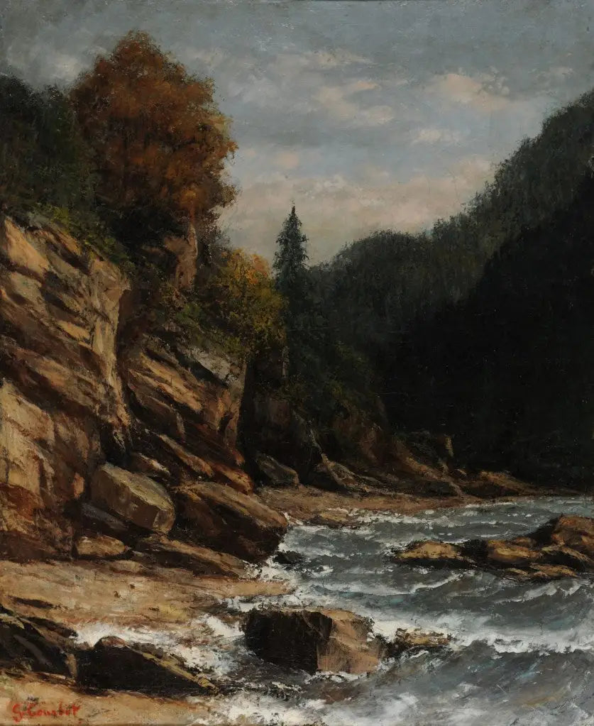 Ufer des Genfersees - Gustave Courbet