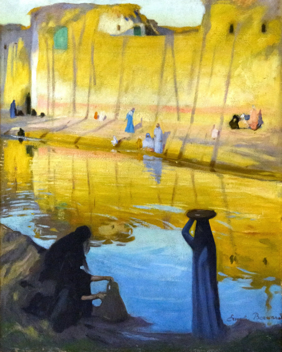 Ufer des Nils bei Marg, Abendstimmung - Émile Bernard