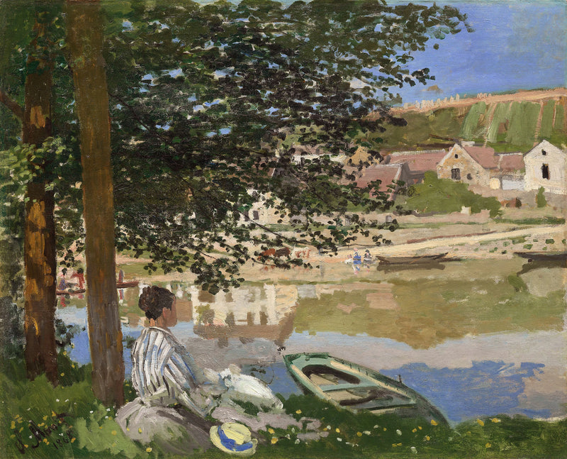 Am Seineufer bei Bennecourt W110 - Claude Monet