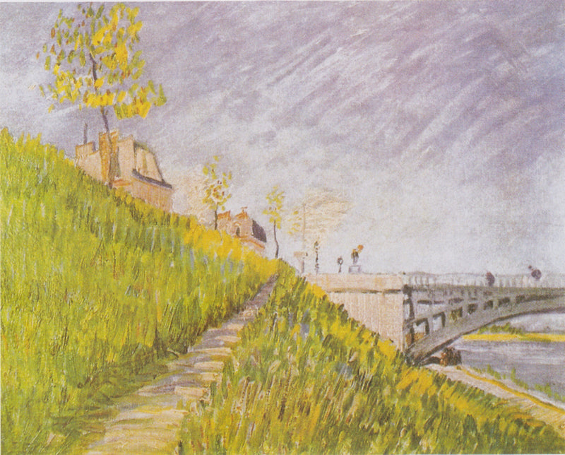 Die Ufer der Seine mit der Brücke von Clichy - Vincent van Gogh