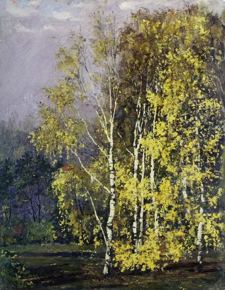 Birken im Herbst - Edvard Munch