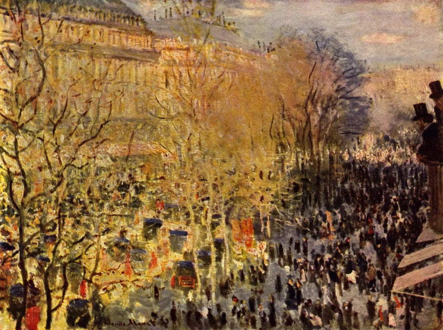 Die Boulevard des Capucines - Claude Monet