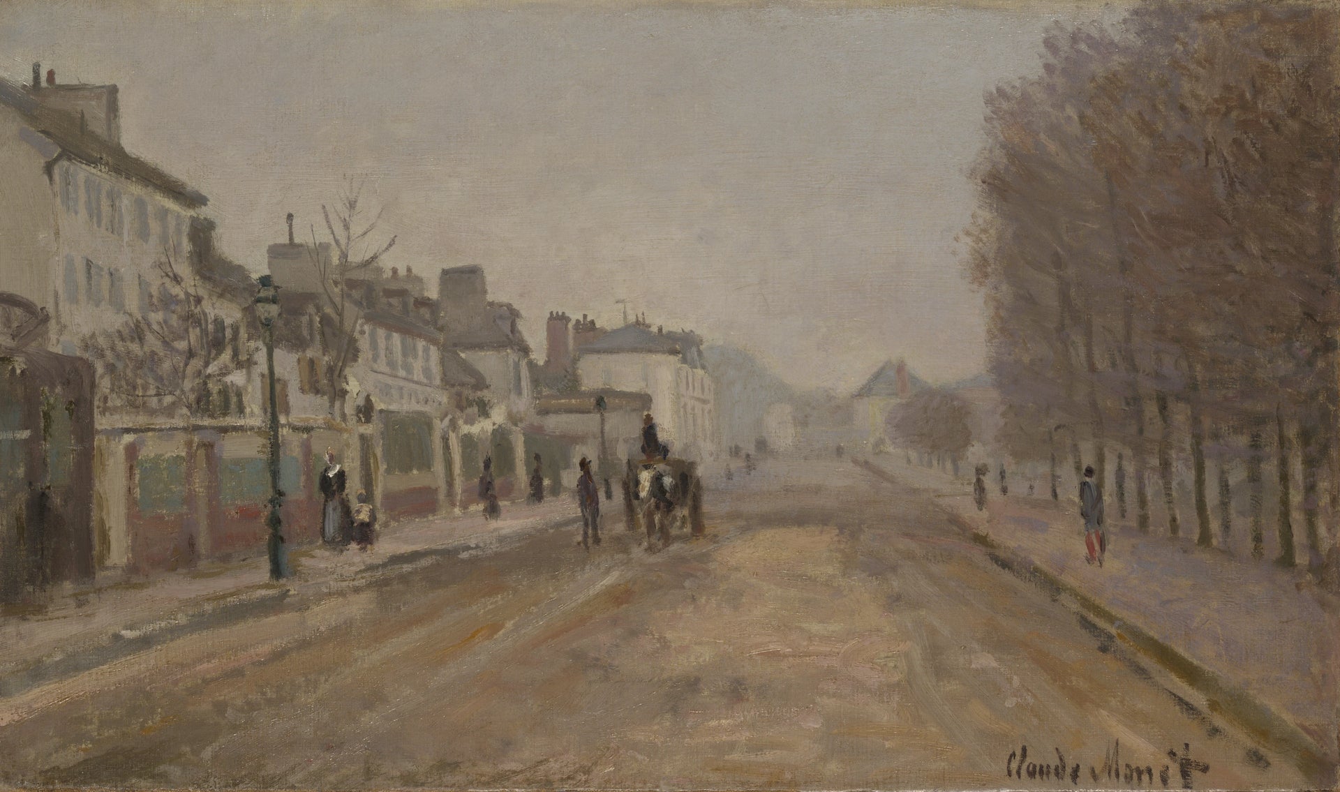 Boulevard Héloïse, Argenteuil W247 par Claude Monet, Yale University Art Gallery