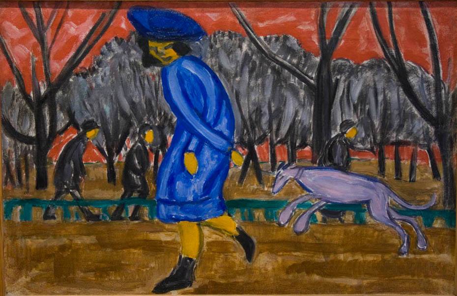 Boulevard - Olga Rozanova image 1 reproduction artisanale de tableau