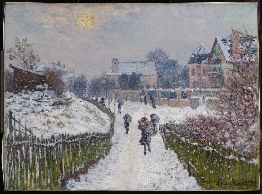 Boulevard Saint-Denis, Argenteuil, im Winter - Claude Monet