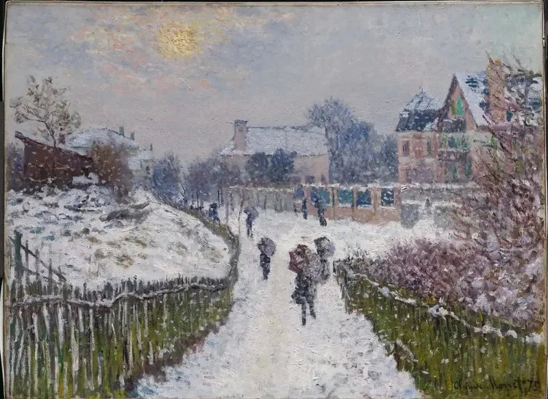 Boulevard Saint-Denis, Argenteuil, im Winter W357 a - Claude Monet