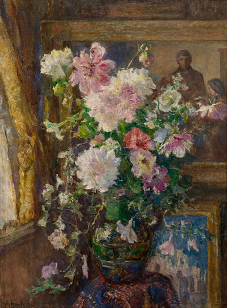 Bouquet au bénédicité - Anna Boch image 1 tableau peint à l’huile sur toile