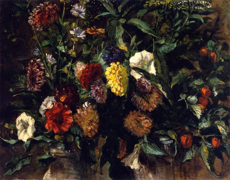 Blumenstrauß in einer Vase - Eugène Delacroix