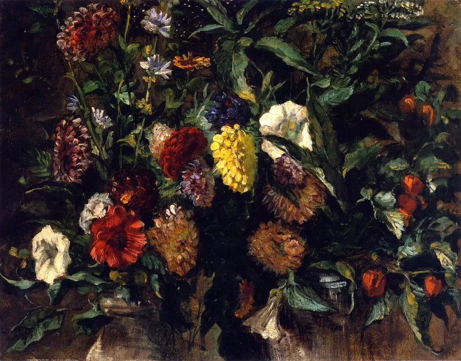 Blumenstrauß in einer Vase - Eugène Delacroix