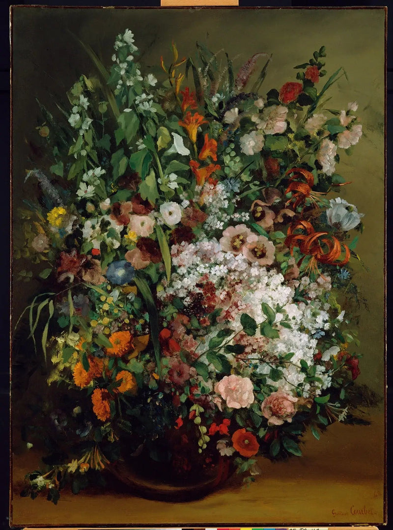 Blumenstrauß in einer Vase - Gustave Courbet