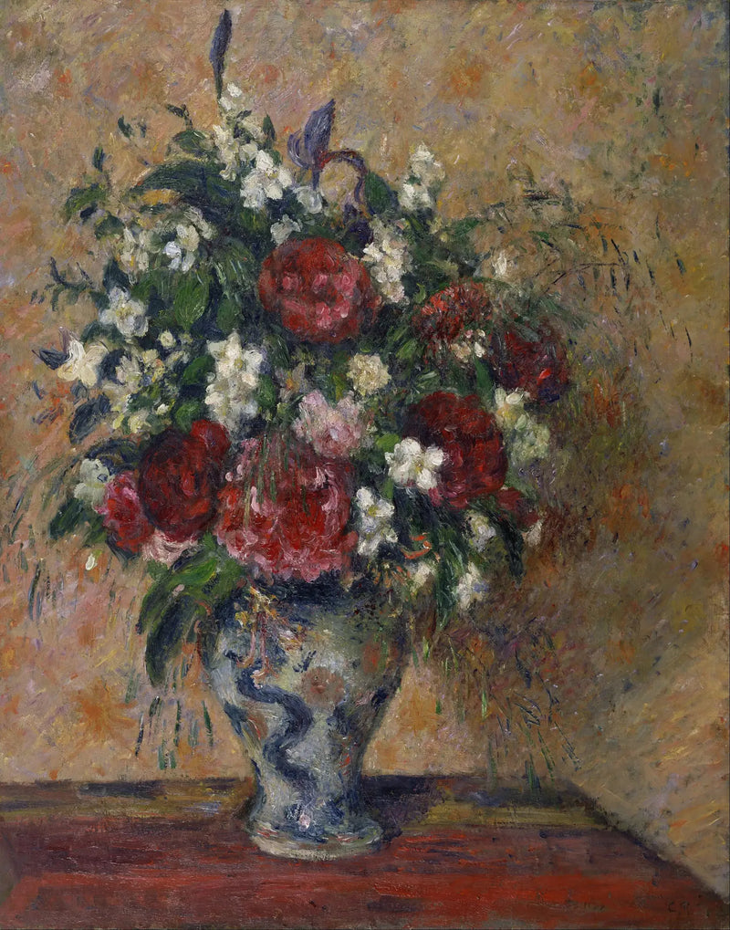Blumenstrauß: Pfingstrosen und Flieder - Camille Pissarro