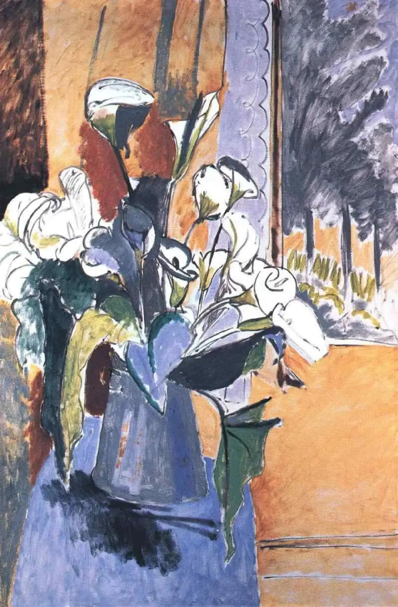 Blumenstrauß auf einer Veranda - Henri Matisse