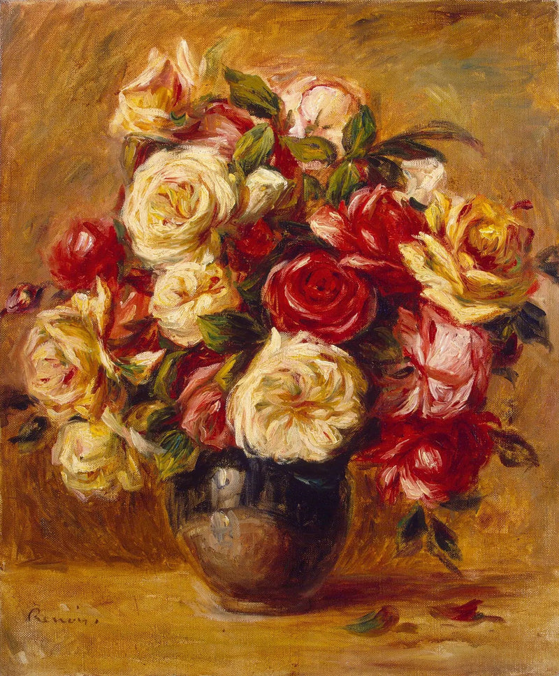 Strauß Rosen - Pierre-Auguste Renoir