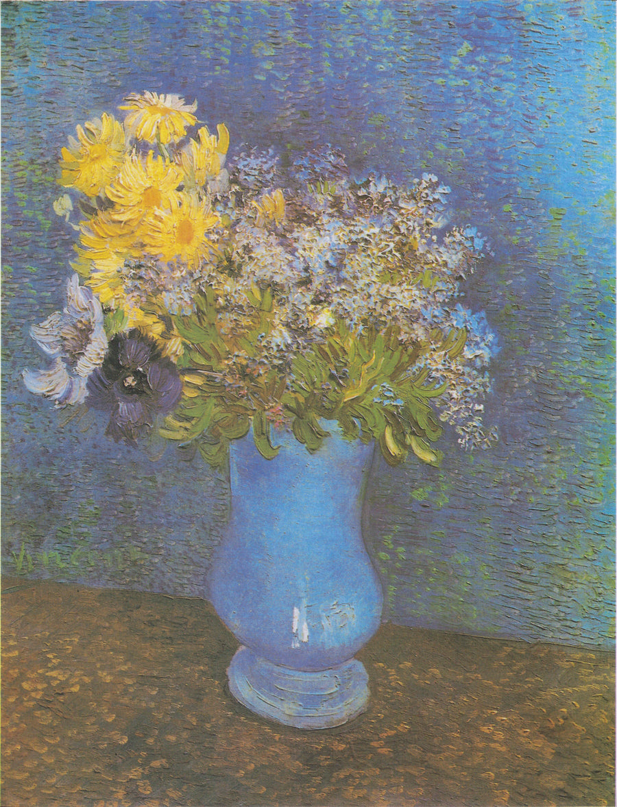 Blumenstrauß in einer blauen Vase - Vincent van Gogh