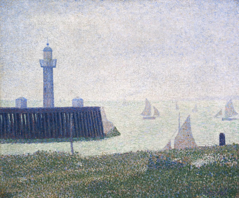 Ende der Mole, Honfleur - Georges Seurat