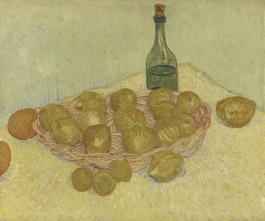 Stillleben: Flasche, Zitronen und Orangen - Vincent van Gogh