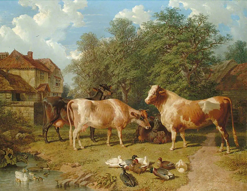 Rinder und Enten - John Frederick Herring, Sr.