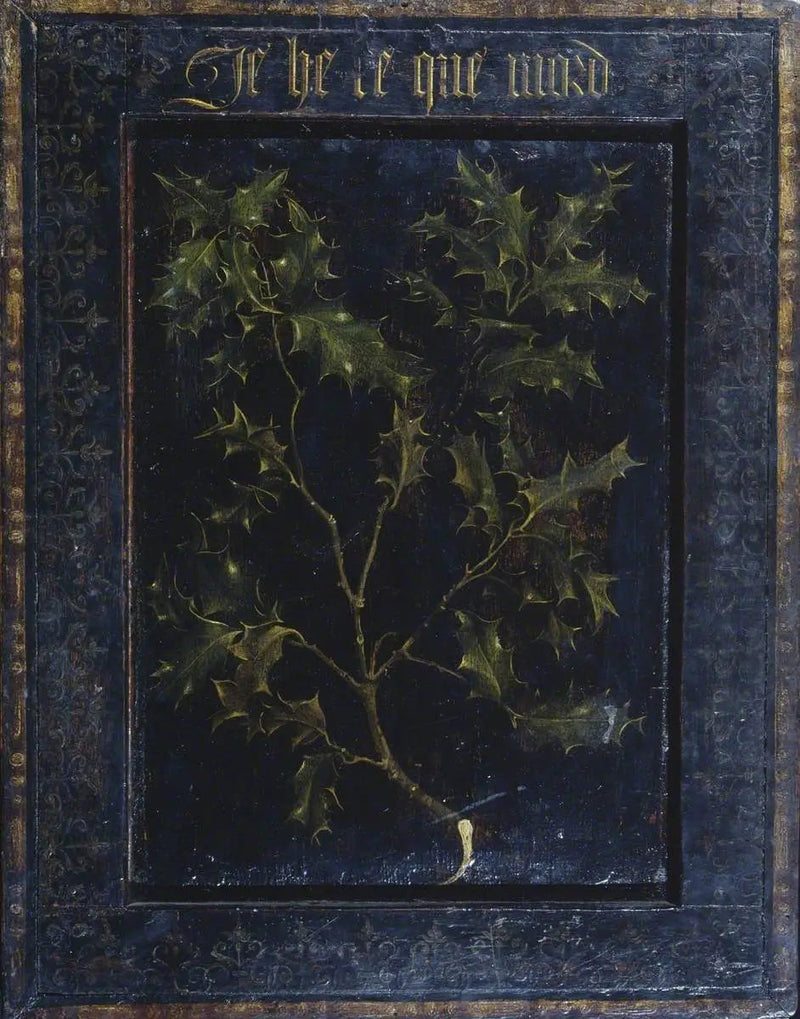 Stechpalmenzweig (Rückseite) - Rogier van der Weyden