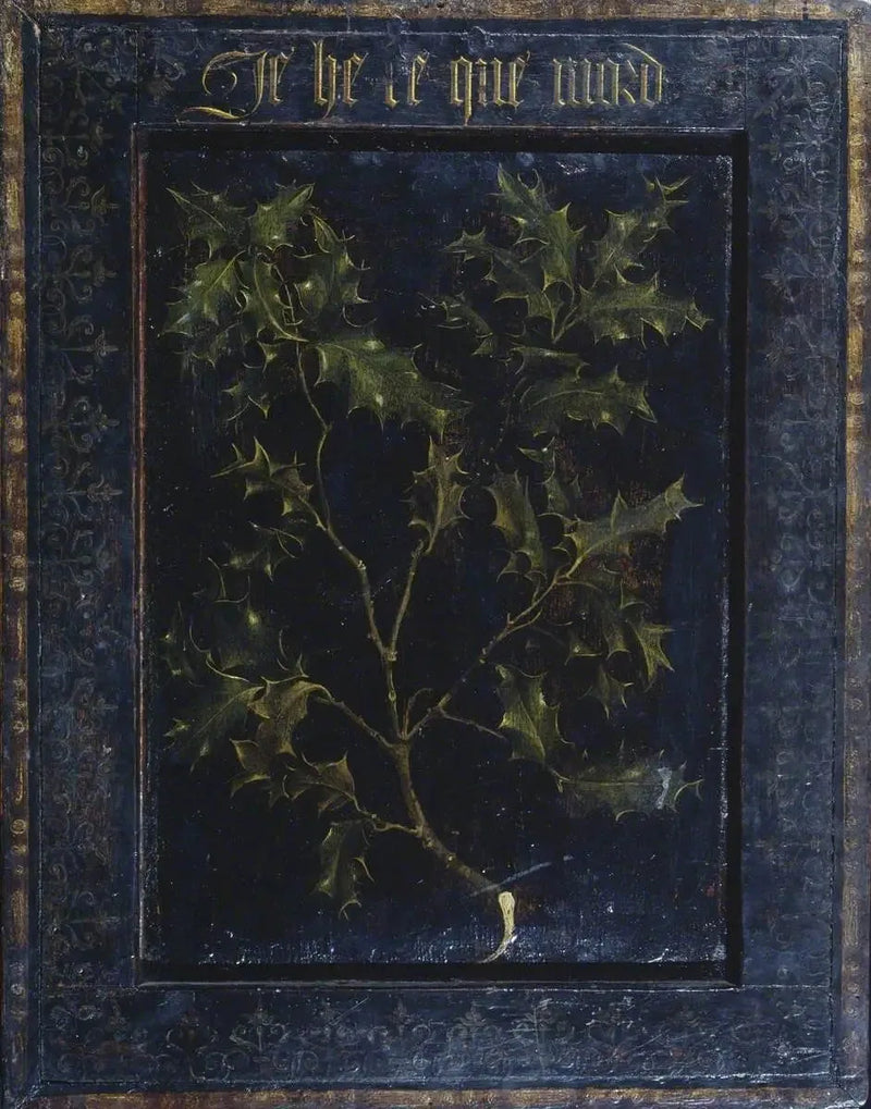 Stechpalmenzweig (Rückseite) - Rogier van der Weyden