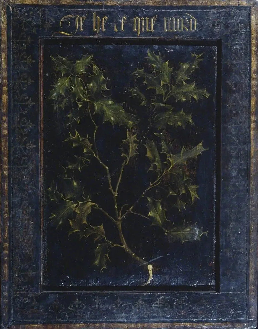 Stechpalmenzweig (Rückseite) - Rogier van der Weyden
