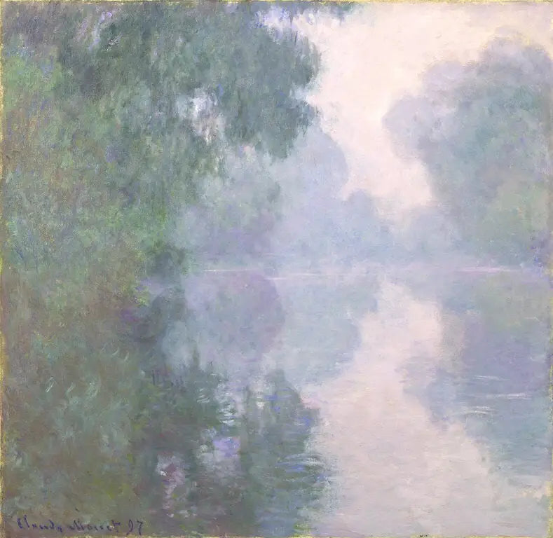 Arm der Seine in Giverny, morgendliche Nebel - Claude Monet