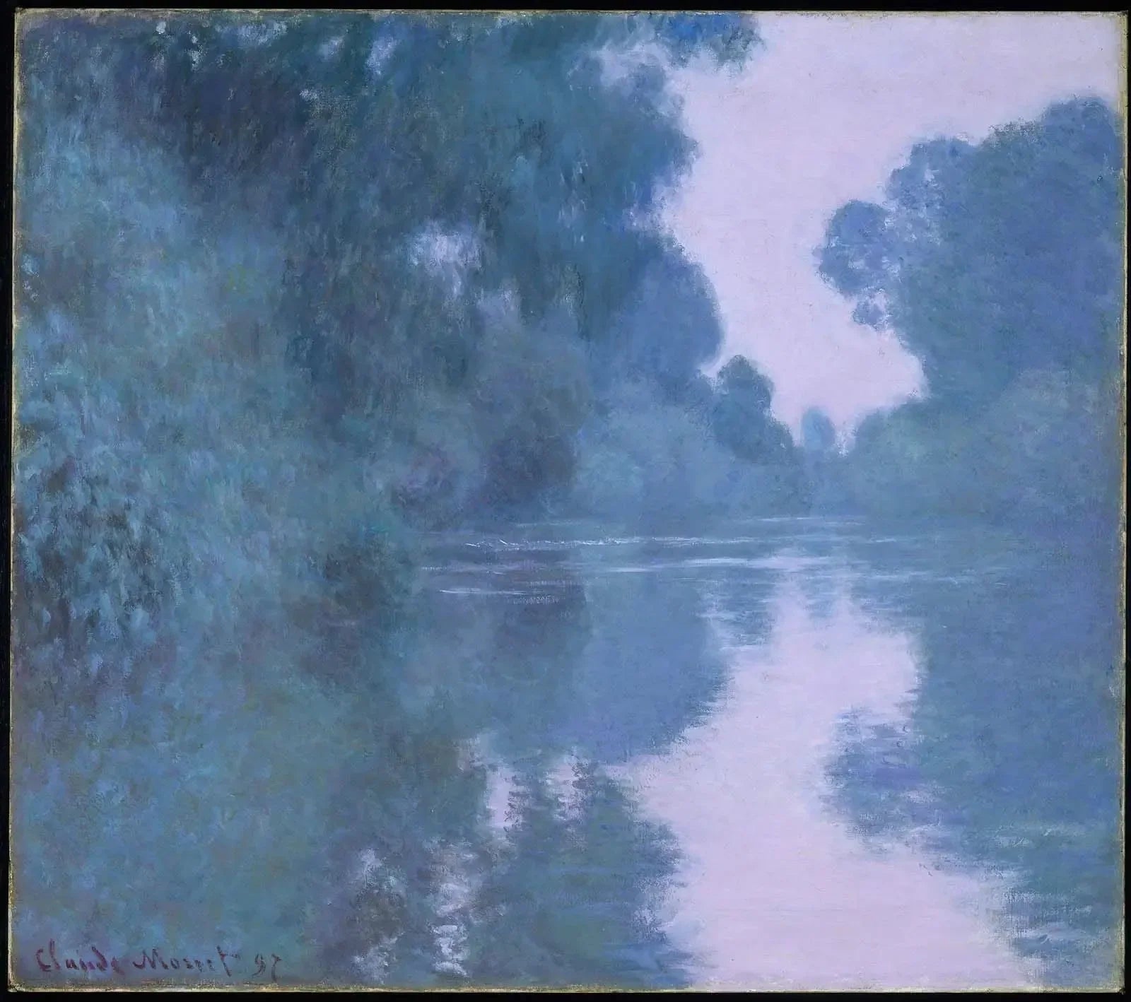 Bras de Seine près de Giverny. - Claude Monet image 1 tableau peint à l’huile sur toile