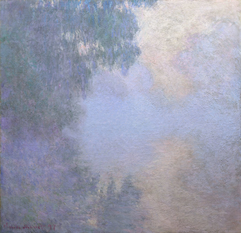 Bras de Seine in der Nähe von Giverny, Nebel, Chicago W1475 - Claude Monet